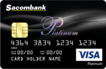Thẻ tín dụng Sacombank PLATINUM.