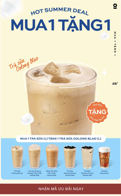 Mã mua 1 TẶNG 1 The Coffee House