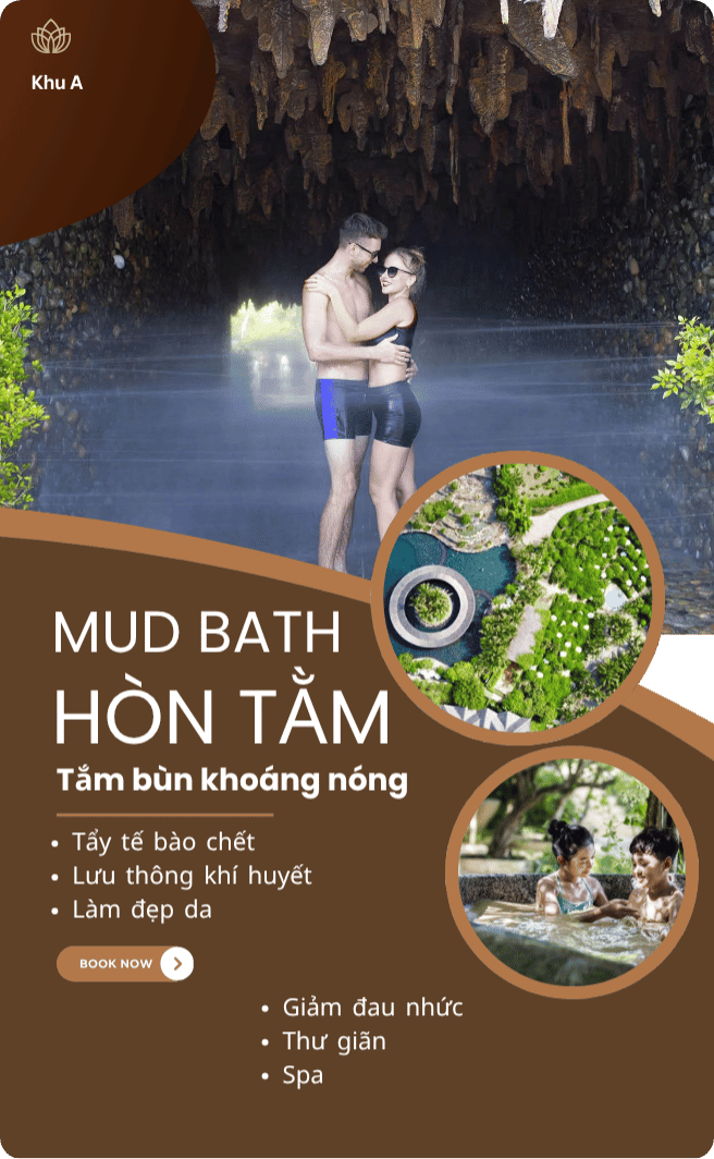 Trải nghiệm tắm bùn khoáng trong giá vé tắm bùn Hòn Tằm Nha Trang