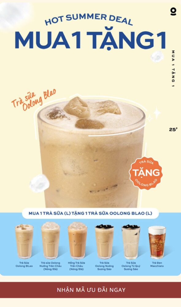 Voucher The Coffee House mua 1 tặng 1